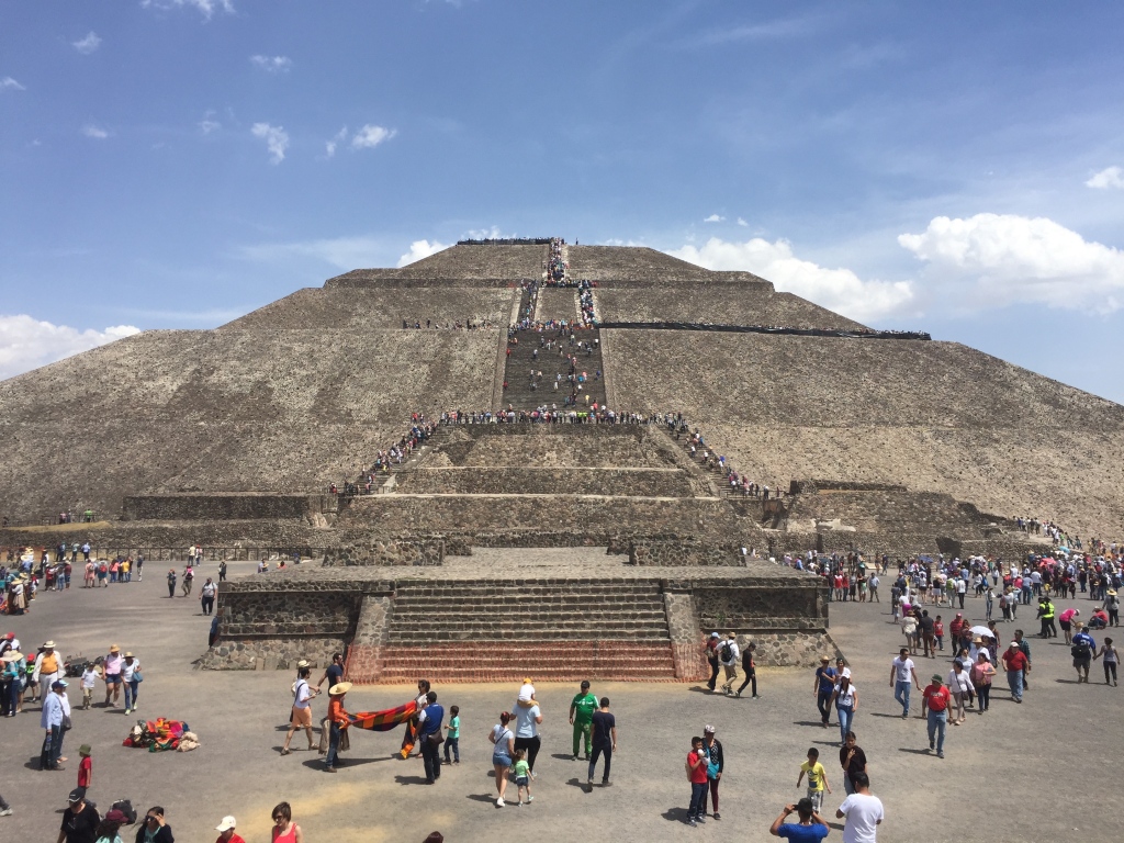 Pyramid of the sun at teotihuacan, mexico.