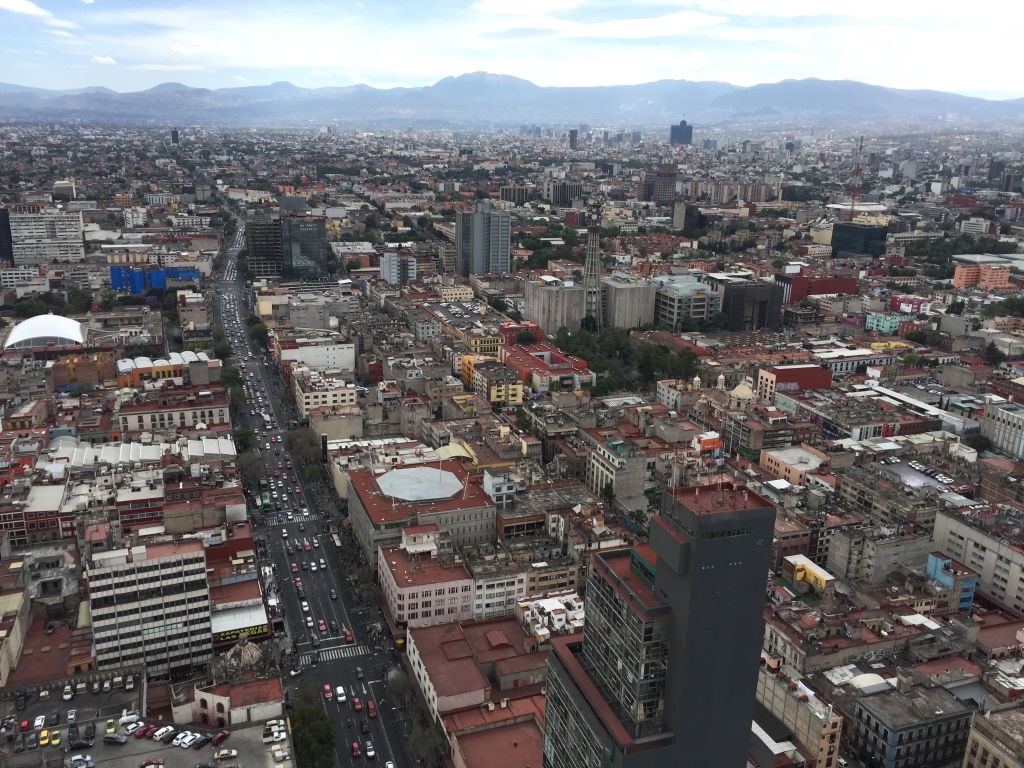 Urban sprawl in Mexico City.