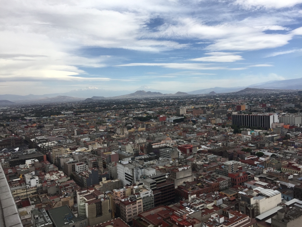 Urban sprawl in Mexico City.