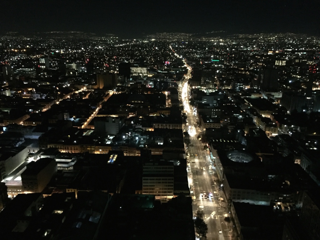 Mexico City at night.