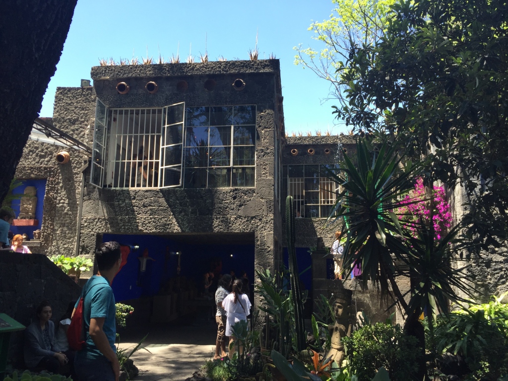 The former house of Frida Khalo and Diego Rivera.