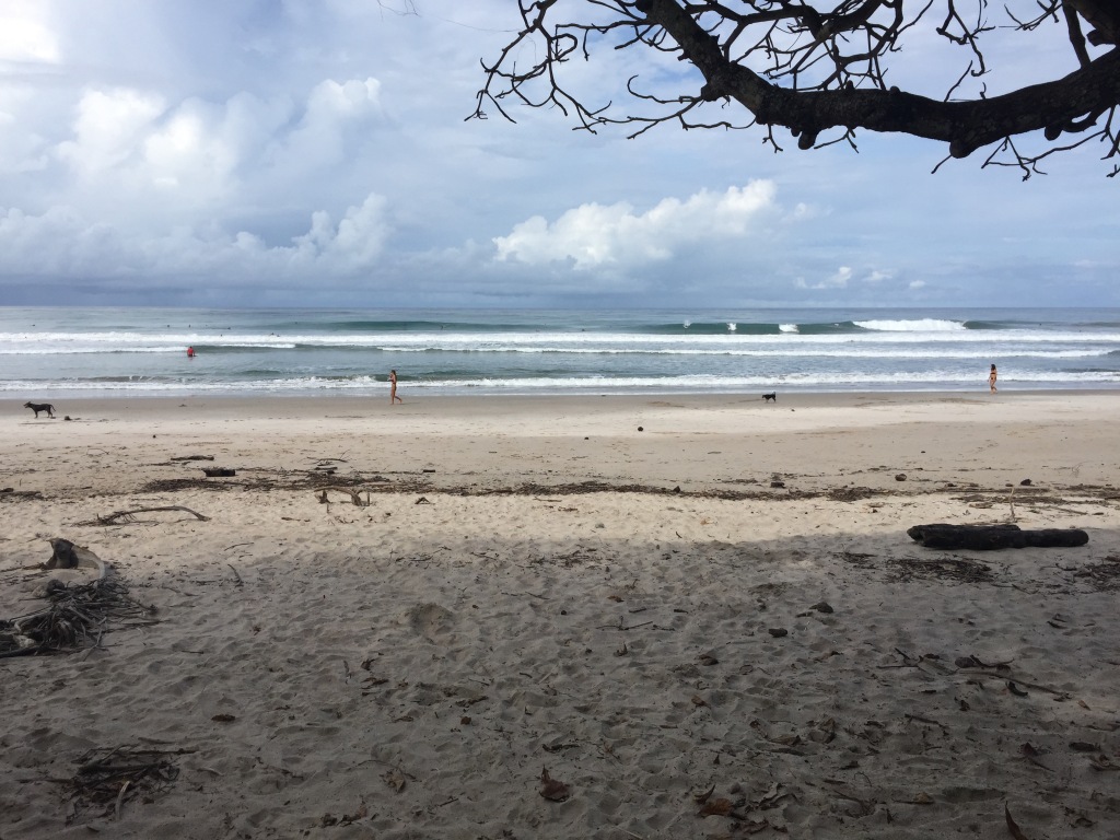 An empty Costa Rican beach in Santa Teresa.