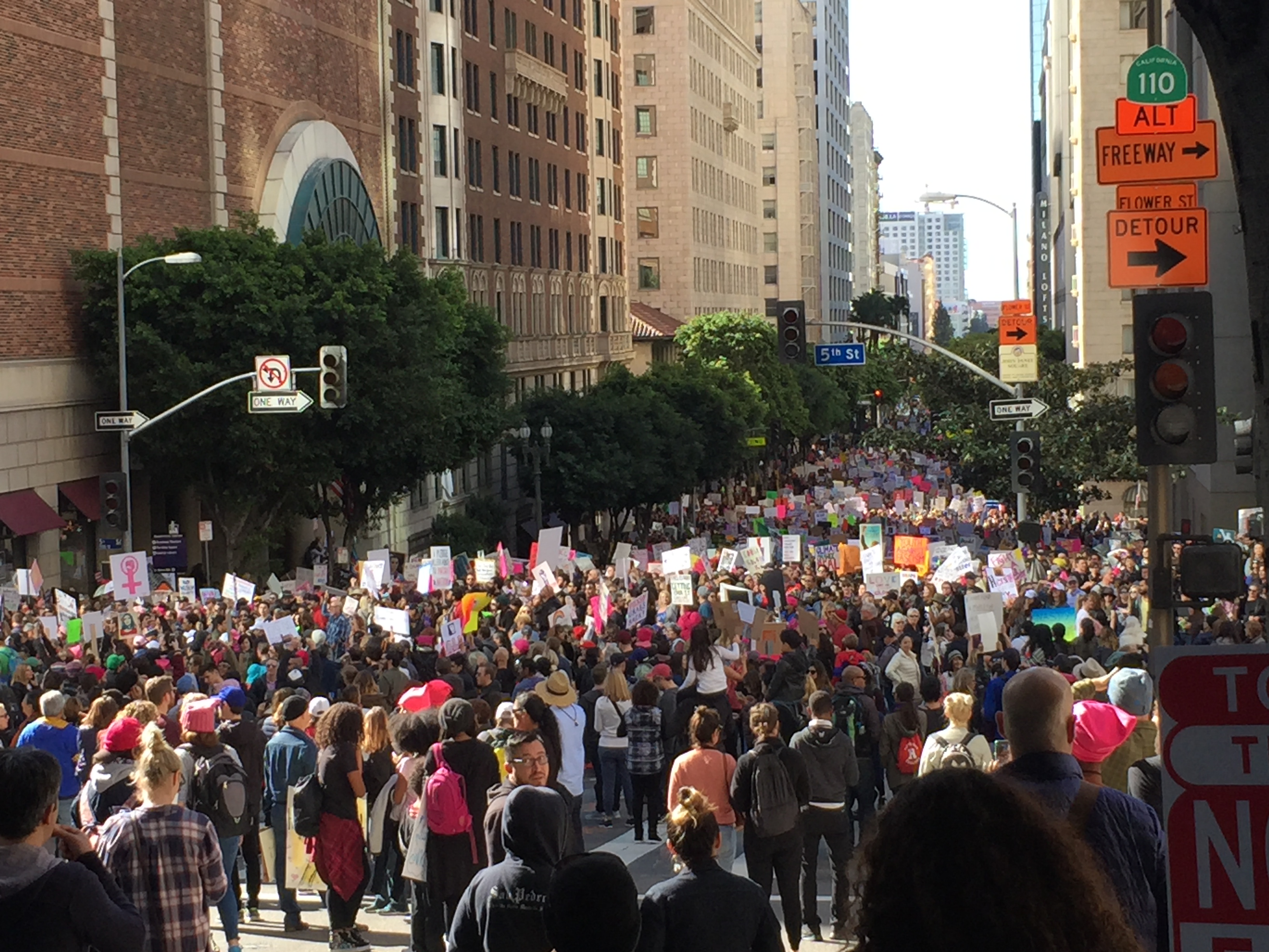 Scenes from the Los Angeles #WomensMarch
