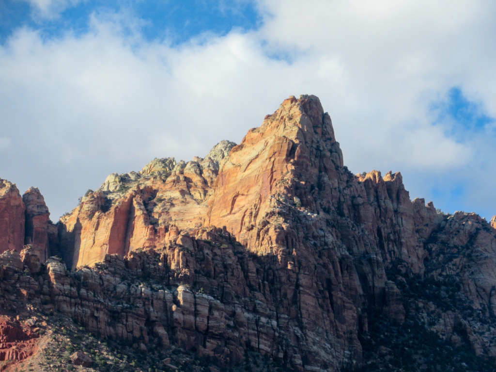 Mt Kinesava in Zion National Park.