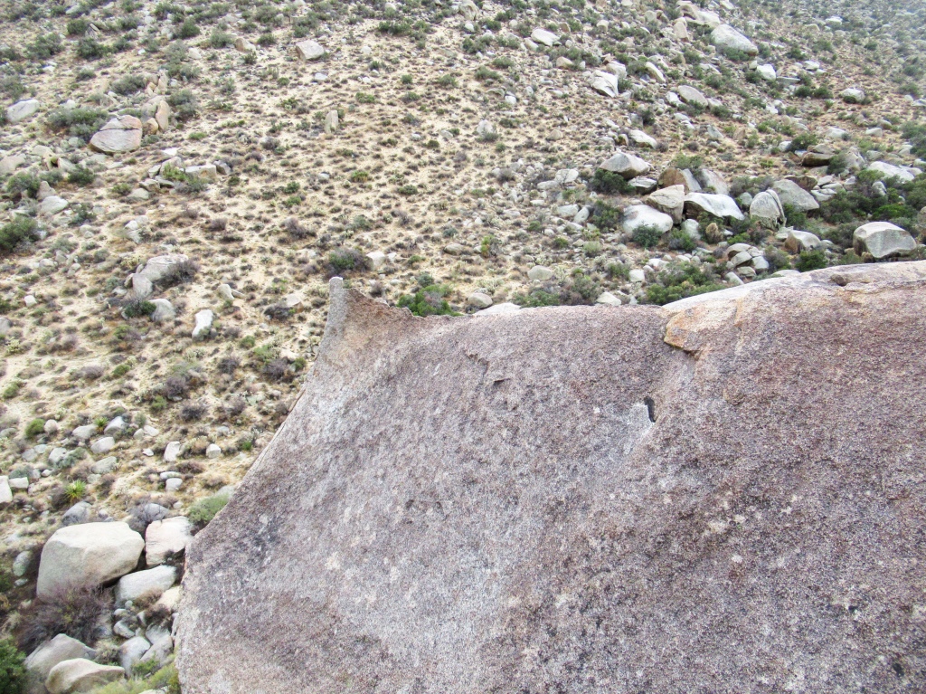 Granite rock formation in the Anza Borrego Desert.