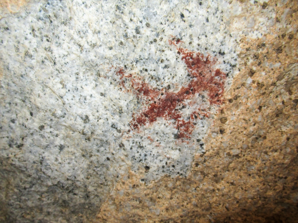 Pictographs in the solstice cave of Anza Borrego.