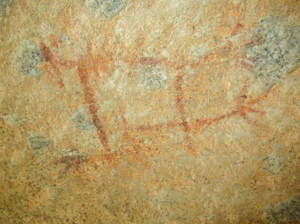 Pictographs in the solstice cave of Anza Borrego.