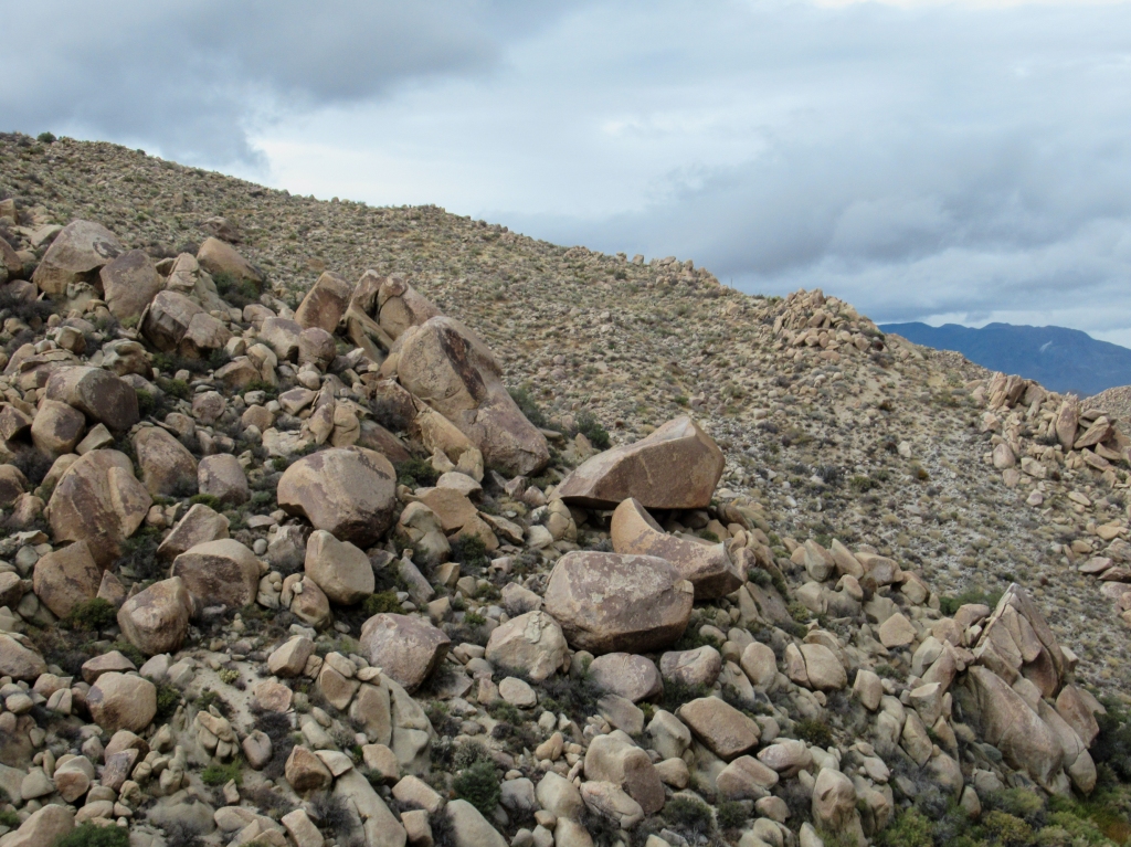 Granite boulders of the Anza Borrego desert.
