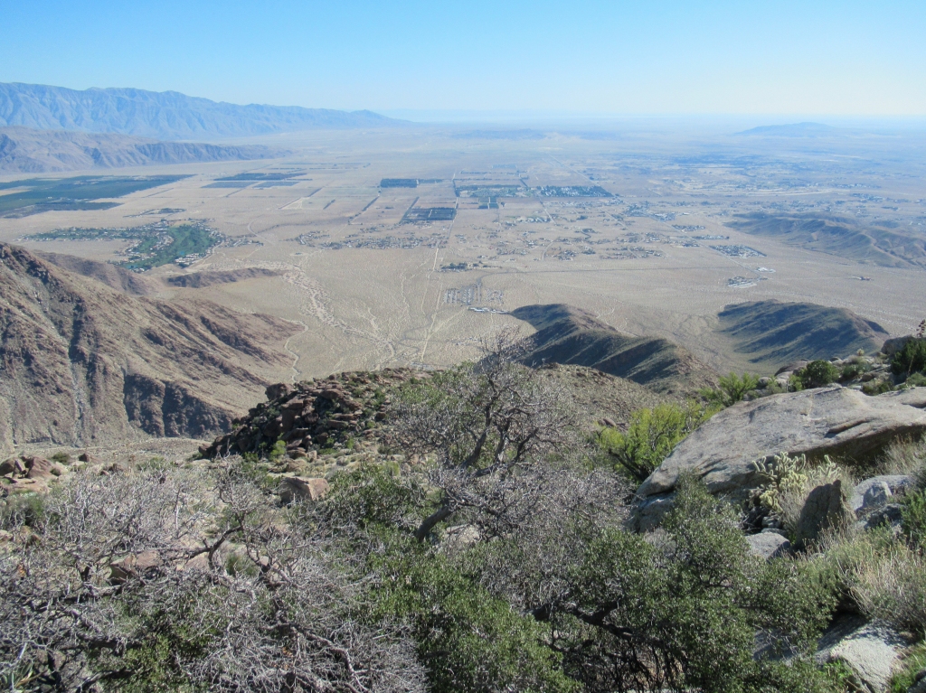 View of Borrego Springs as seen from San Ysidro Mountain.