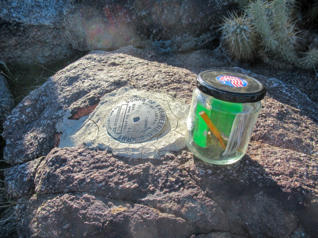 Ted Benchmark in the San Ysidro Mountains.